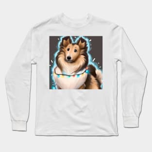 Cute Sheltie Drawing Long Sleeve T-Shirt